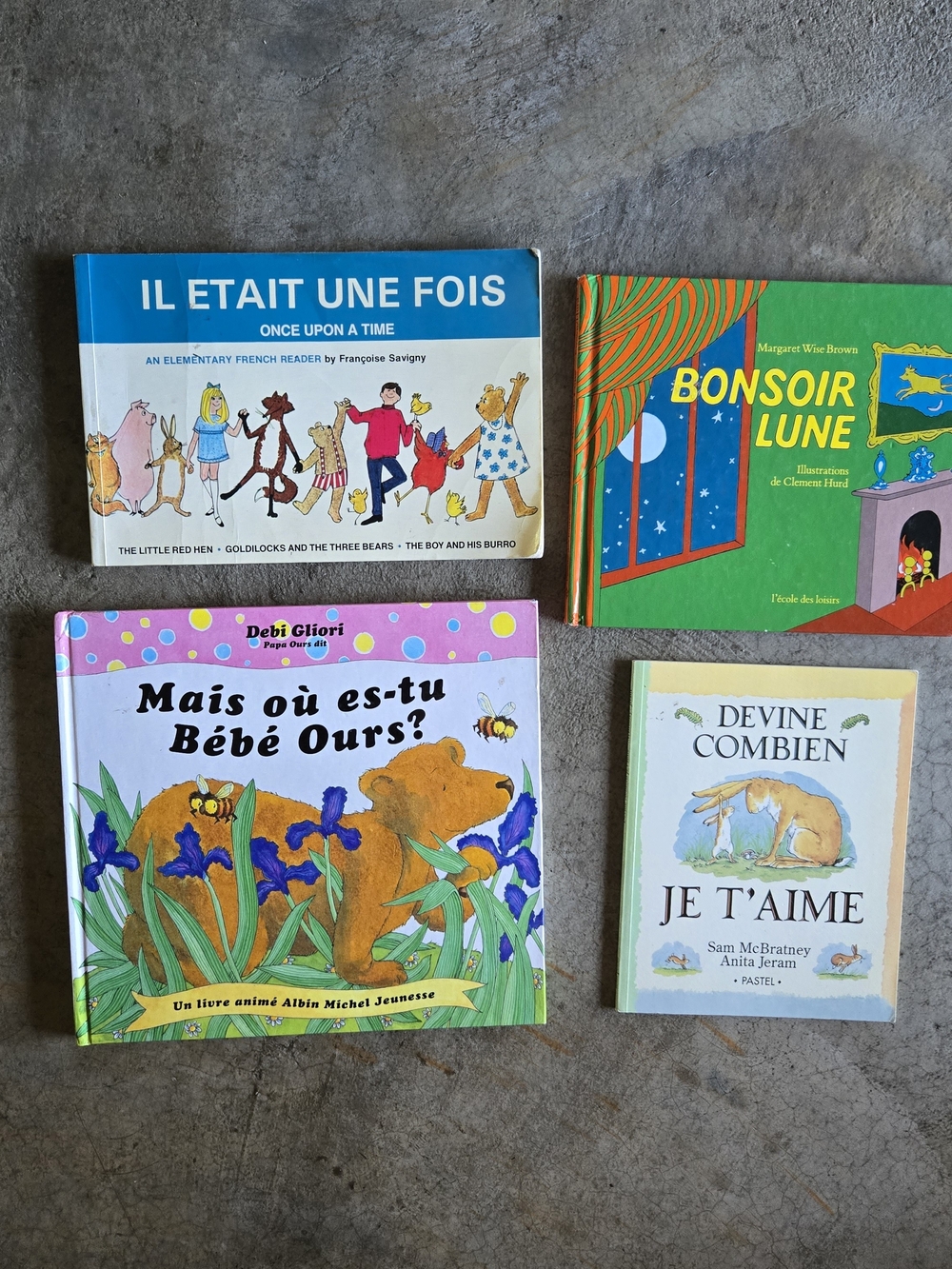 French Children’s Book Lot - 4 Picture Books French Language